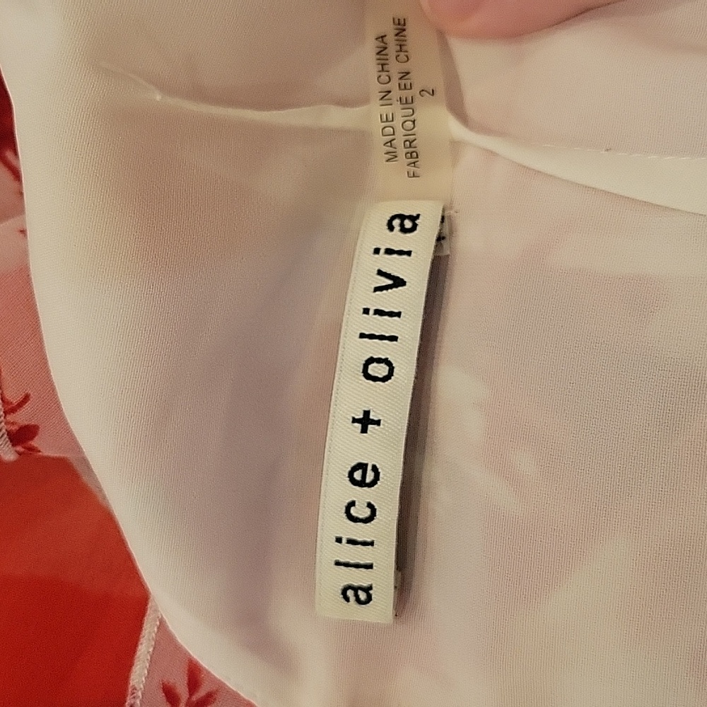 Alice + Olivia Olympia Asymmetrical Silk Maxi Dress - Picture 12 of 16